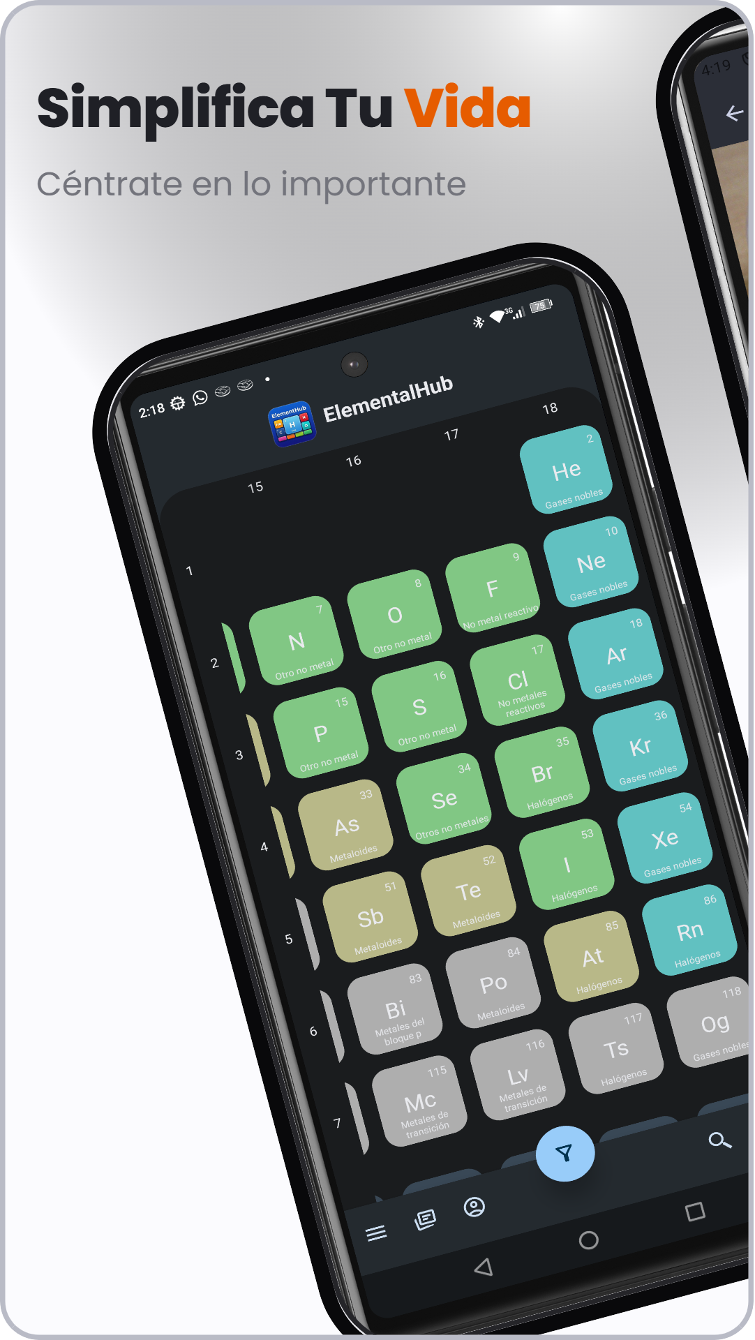Captura de ElementalHub: Tabla periódica